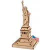 Image de UGEARS Statue de la Liberté Puzzles 3D pour Adultes - Kits de Construction de Modèles - Puzzle en Bois Passe-Temps pour Hommes - Rompecabezas 3D pour Adultos - Kit de Modèle en Bois à Construire