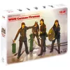 Image de ICM 35632 1/35 WWII Pompiers, 4 Figurines en Plastique modèle Kit