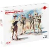 Image de ICM 035689 1/35 WWI Us Infanterie, 4 Figurines en Plastique modèle Kit