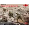 Image de ICM 35704 US Infantry in Gas Masks (1918) 4 Figurines, Noir
