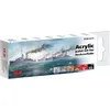 Image de ICM - Acrylic Paints Set For Hochseeflotte 3075| 6x12ml Maquette Char Promo