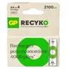 Image de Pile rechargeable GP LR06 ReCyckO lot de 4 2100mAh