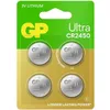 Image de GP Lot de 4 piles bouton CR 2450 3 V 540 mAh Lithium Ultra