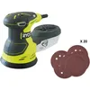 Image de RYOBI - Ponceuse excentrique 300 W - 7 000-13 000 osc/min - diam. 125 mm - Livrée en sac de transport avec 20 abrasifs - ROS300A