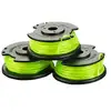 Image de Lot 3 bobines RYOBI RAC143 simple fil torsadé Ø2mm pour coupe-bordures sur batterie