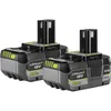 Image de Batteries RYOBI 18V One+ 5.0Ah Lithium-ION RB18LL50 - Lot de 2, Compatibles avec Outils 18V, Technologie IntelliCell, +25% d'Autonomie, Protection Électronique, Antichocs, 700g chacune.