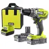 Image de Perceuse-visseuse sans fil RYOBI R18DD3-220S 18V One+ 2 bat Li-Ion 2Ah + chargeur rapide & sac de transport