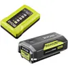 Image de RYOBI Kit Batterie et Chargeur 36V Max Power RY36BC17A-120   Batterie Lithium+ 2,0 Ah + Chargeur Rapide, Compatible Tondeuse, Souffleur, Taille-Haie, Tronçonneuse et Entretien du Jardin