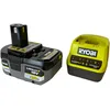 Image de Pack Batterie 4,0Ah RYOBI 18V One+ LithiumPlus et Chargeur Rapide 2.0Ah RC18120-140X
