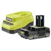 Image de Pack Batterie RYOBI 18V One+ 2.0Ah LithiumPlus - 1 Chargeur Rapide 2.0Ah RC18120A-120C