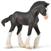 Image de Figurine Cheval (M): Poulain Noir Clydesdale