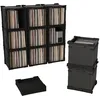 Image de HumminGuru FlexiCube   Boîte de Rangement Empilable pour Disques Vinyles de 30,5 cm, Peut Contenir 70 Disques Vinyles | Étagère Modulaire en Vinyle et Caisse de Rangement Pliable (1 Cube)