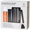 Image de HumminGuru I-Brush Kit de Nettoyage de Disques Vinyles Antistatiques avec Double Brosse en Velours pour Disques Vinyles + Solution de Nettoyage sans Alcool + Support de Brosse LP (Blanc, 5 en 1)