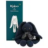 Image de Kaloo - Lapinoo - Pantin Lapin - Peluche Bébé Bi-Matières Jersey et Tricot - 25 cm - Couleur Bleu Nuit - Matières très Douces - Boîte Cadeau - Dès la Naissance, K972202