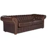Image de Vente-unique - Canapé 3 Places Chesterfield CLOTAIRE 100% Cuir Vieilli
