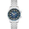 Image de Spinnaker pour Homme 42 mm Bradner Automatique 3 Aiguilles Montre avec Bracelet en Cuir Véritable ou Acier Inoxydable SP-5062, Pacific Blue, Bracelet