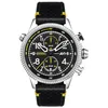 Image de Hawker Hunter, Duke Chronograph, Halton Montre Homme Analogique Quartz avec Bracelet Cuir AV-4080-01, Noir, Chronographe
