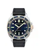 Image de Spinnaker pour Homme 42 mm Hull Diver Automatique 3 Aiguilles Montre avec Bracelet Cuir Véritable ou Acier Inoxydable SP-5088, Officer Blue, Sangle