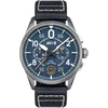 Image de Channel Blue Montre Homme Analogique Quartz avec Bracelet Cuir AV-4089-04, Vert, Sangle, Vert, Sangle