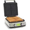 Image de GreenPan Elite Gaufrier Belge 4 Carrés, Plaques Céramiques Antiadhésives Lavables au Lave-Vaisselle, Contrôles Réglables pour la Couleur et le Croustillant, Pas de Débordement, Nettoyage Facile, Crème