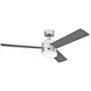 Image de Westinghouse Lighting 7205440 Alta Vista, Ventilateur de Plafond avec Lampe intégrée Métal, Intégré, 17 W, Acier Inoxydable
