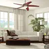 Image de Ventilateur LED Westinghouse Bendan, ailettes marron