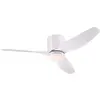Image de Ventilateur de Plafond d'Intérieur Westinghouse Lighting CARLA de 117 cm en Blanc avec Télécommande d'éclairage et de Ventilateur, Luminaire LED à Intensité variable avec Verre Opale Dépoli
