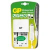 Image de GP Universel GP Univ Charger Li-ION&NimH BCDCUNI002 Chargeur Universel pour Batterie Li-ION/Accus AA/AAA Blanc