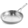 Image de KitchenAid MultiPly 3PLY Poêle à frire de 20 cm en Acier Inoxydable Sans PFAS, Triply, Multiclad, Induction, Va au four jusqu'à 220°C, Va au lave-vaisselle, Argent