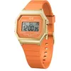 Image de ICE-WATCH - Ice Digit Retro Apricot Crush - Montre Orange pour Femme avec Bracelet en Plastique - 022052 (Small)