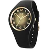 Image de ICE-WATCH - Ice Champagne Black Gold Shades - Montre Noire pour Femme avec Bracelet en Silicone - 025258 (Small 37)