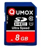Image de QUMOX 8Go Class 10 UHS-I (U1) Cartes mémoire SD SDHC