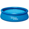 Image de Summer Waves Piscine Autostable Ronde Ø3,05x0,76m - Pratique et Facile à Installer - Matériau PVC Laminé 3 Couches - Gonflage avec Pompe - Remplissage avec Tuyau - Entretien Simple