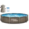 Image de Summer Waves Piscine Tubulaire Active Rotin Double foncé 305 x 76 cm avec Pompe à Filtre
