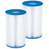 Image de Summer Waves Lot de 2 Cartouches Filtres Type A/C - Chlorinateur et Panier pour Tablettes de Chlore Intégrés - Efficacité Maximale - Matériau Papier Ultra-Résistant - Grande Compatibilité