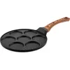 Image de Westinghouse Pancake Pan Induction - 26cm Crepe Maker - 7 Hole Pancake Pan - Omelette Pan - Egg Pan - Black Marble Special Edition