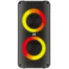 Image de KODAK PRPS-1775   Enceinte Bluetooth Party Portable 20W, Double Woofer 4", Micro Karaoké Inclus, TWS Stéréo, LED RGB, Radio FM, USB/TF, AUX, Batterie 3000 mAh, Haut-Parleur sans Fil 10m   Noir