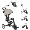 Image de Globber - Tricycle EXPLORER 4-en-1 Évolutif & Pliable - Taupe