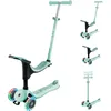 Image de Globber - GO UP Sporty Lights - Trottinette évolutive 3 Roues avec siège, pour Les Enfants de 15 Mois à 6 Ans, Vert Menthe