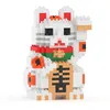 Image de JEKCA Mini Chat Porte-Bonheur Maneki Neko Blanc | Blocs de Construction en Plastique Japonais | À partir de 14 Ans