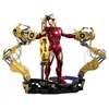 Image de Hot Toys Iron Man Mark IV 1:4 avec Accessoire de déguisement   Iron Man 2, Rouge, (HT9101212)