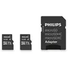 Image de Philips Ultra Speed Carte microSDHC Card 2x 32 Go + adaptateur SD UHS-I U1, vitesse de lecture jusqu'à 80 Mo/s, A1 Fast App Performance, V10, carte mémoire pour smartphones, tablette, PC,vidéo Full HD