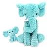 Image de LES DÉGLINGOS Les PTIPOTOS by Peluche Maman Bebe - Toute Douce - Cadeau Naissance Anniversaire Noel - DIMOITOU L'ELEPHANT Maman & Bebee - 24CM - Bleu Aqua