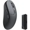 Image de Keychron M3 4000 Hz Souris Optique sans Fil Bluetooth 5.1/2.4 GHz/USB, légère 79g, programmable, capteur PixArt 3395 avec jusqu'à 26K DPI/ 650 IPS pour Windows Mac Linux - Noir