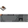 Image de Keychron K5 Max Clavier Mécanique sans Fil Ultra-Mince, programmable QMK/Via, 3 Modes Bluetooth/2.4 GHz/Filaire avec LED RGB, Low Profile Gateron Brown Switch Hot-Swap, Capuchons de Touches PBT
