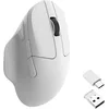 Image de Keychron M7 Souris d'ordinateur sans Fil, 26K DPI Optique, 2.4 GHz/Bluetooth/Filaire avec Bouton Macro 63g Ergonomique et légère, jusqu'à 70 Heures d'autonomie pour Ordinateur macOS/Windows - Blanc