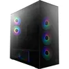 Image de ARCTIC Xtender Black (Tinted Glass) - Boîtier PC, Verre Panoramique Trempé, Support pour Radiateur 2 x 420 mm, Tour Midi, E-ATX, 5X Ventilateurs A-RGB Pré-installés - Noir