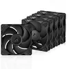Image de ARCTIC P14 Pro PST - 5 Piéces - Puissant ventilateur premium, ventilateur PWM 140 mm avec répartiteur de câble en Y, 400-2500 rpm, 0 rpm <5% PWM, palier Fluid Dynamic, 4-Pin - Noir