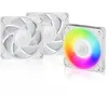 Image de ARCTIC P12 Pro A-RGB (3 PACK) - Puissant ventilateur premium, ventilateur PWM 120 mm avec répartiteur de câble en Y, 600-3000 rpm, 0 rpm <5% PWM, 5V Digital RGB, palier Fluid Dynamic, 4-Pin - Blanc