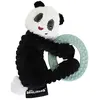 Image de Les Déglingos - Anneau Dentition Hochet Maracas Rototos le Panda - Doudou Bébé Puériculture - Jouet d'Éveil - 13 cm - Rembourrage Recyclé